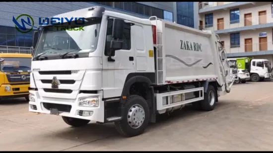 Sinotruk HOWO 4X2 290HP Rhd 14cbm 10toneladas Recolección de basura Camión compactador de basura