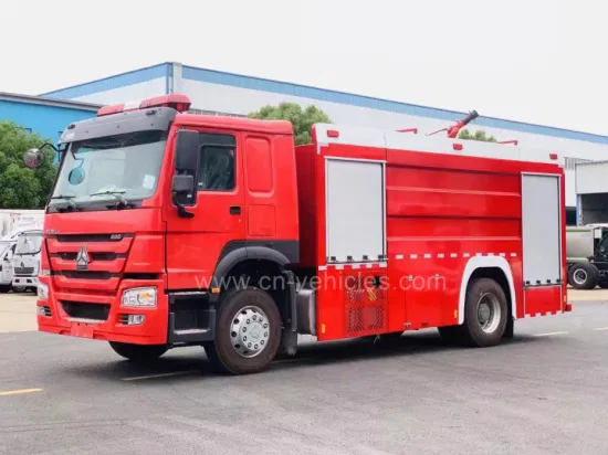 Camión de combate de lucha contra incendios con tanque de agua de espuma HOWO 6X4